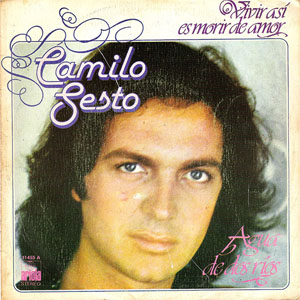 Disco Vivir Así Es Morir De Amor de Camilo Sesto