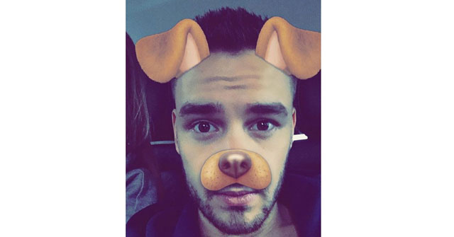 Liam usando el filtro Liam usando el filtro